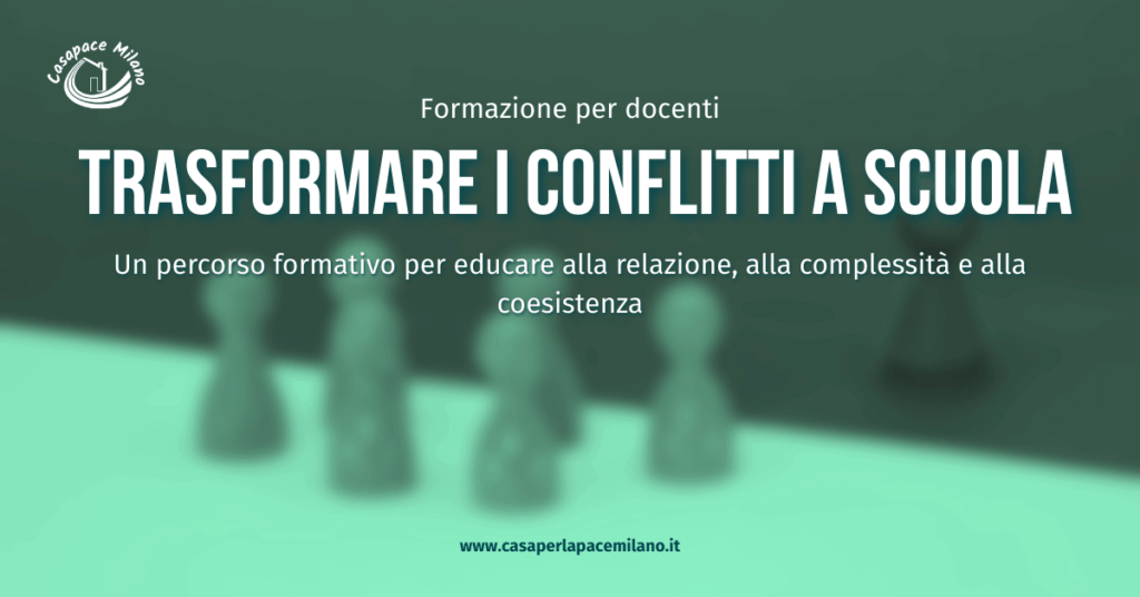 trasformare i conflitti a scuola docenti