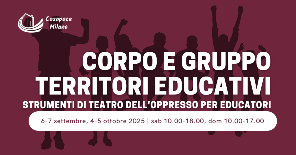 corpo e gruppo territori educativi teatro dell'oppresso per educatori